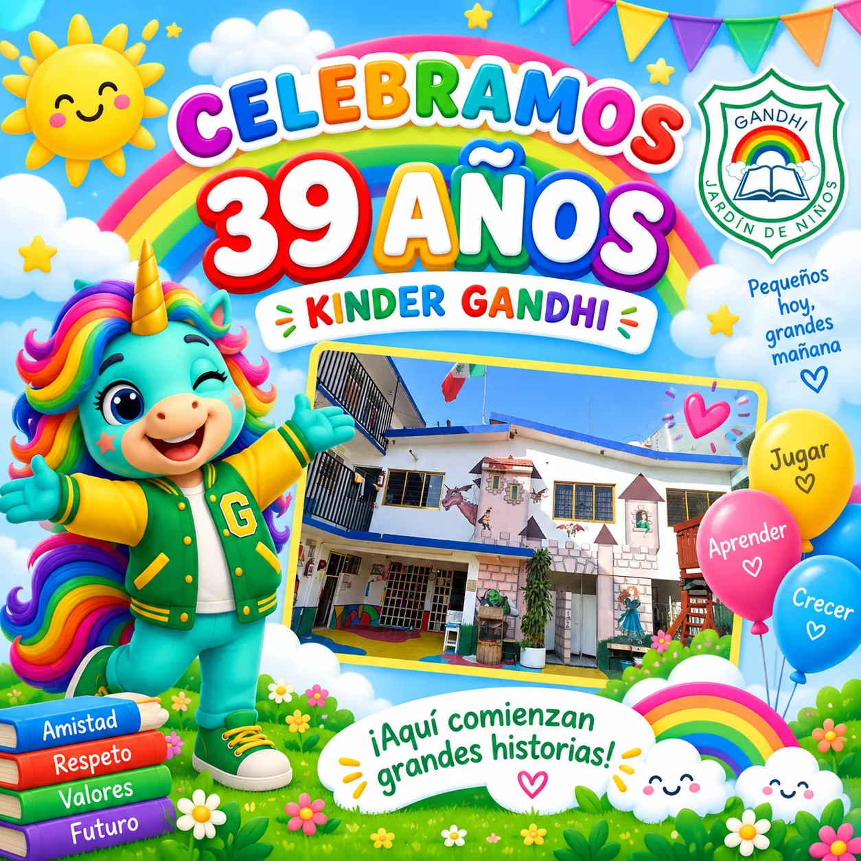 Celebramos 39 años - Kínder Gandhi